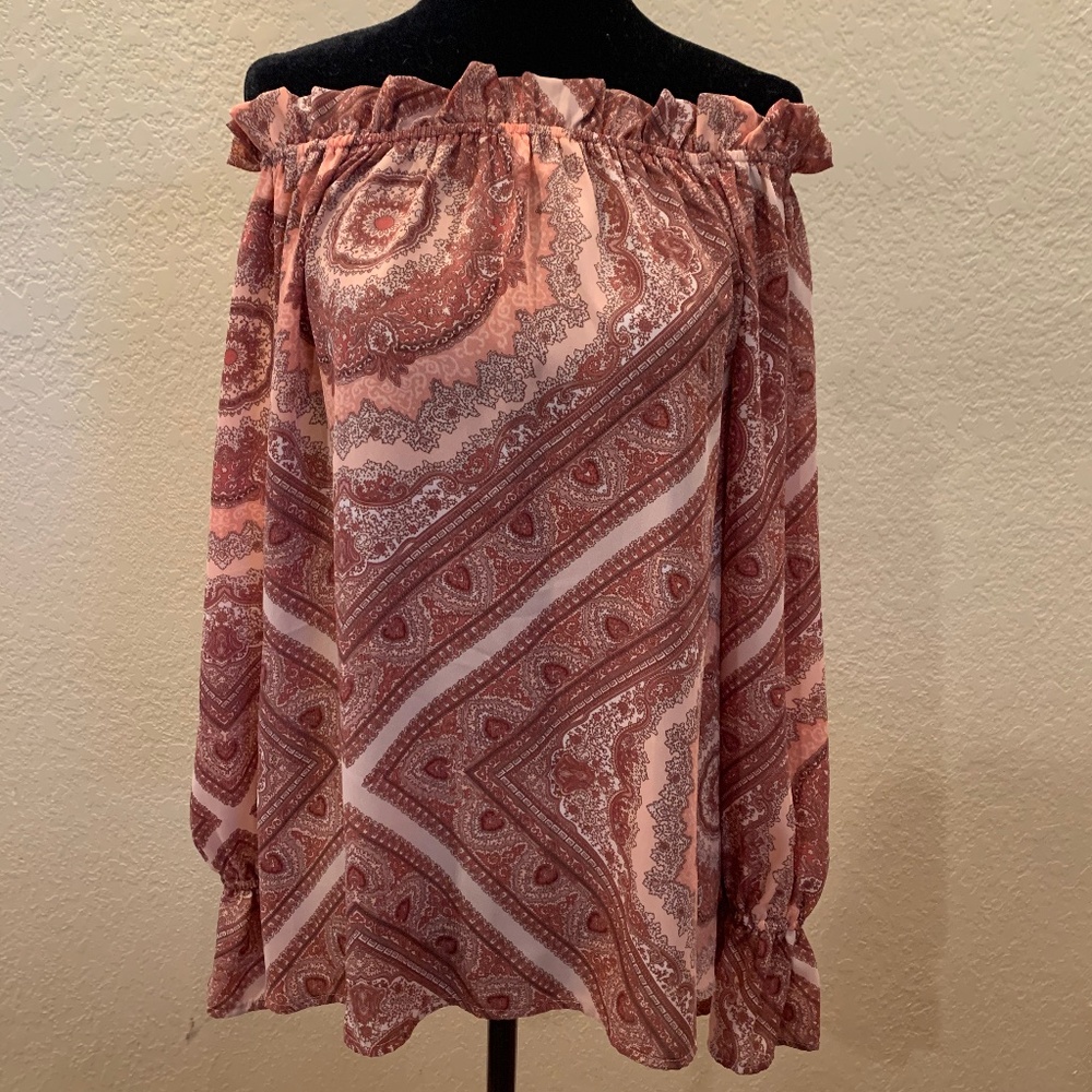 Paisley Off-Shoulder Top